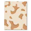Cream Tan Organic Blobs Rug