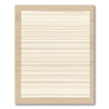 Neutral Beige Thin Striped Rug