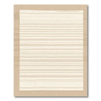 Neutral Beige Thin Striped Rug