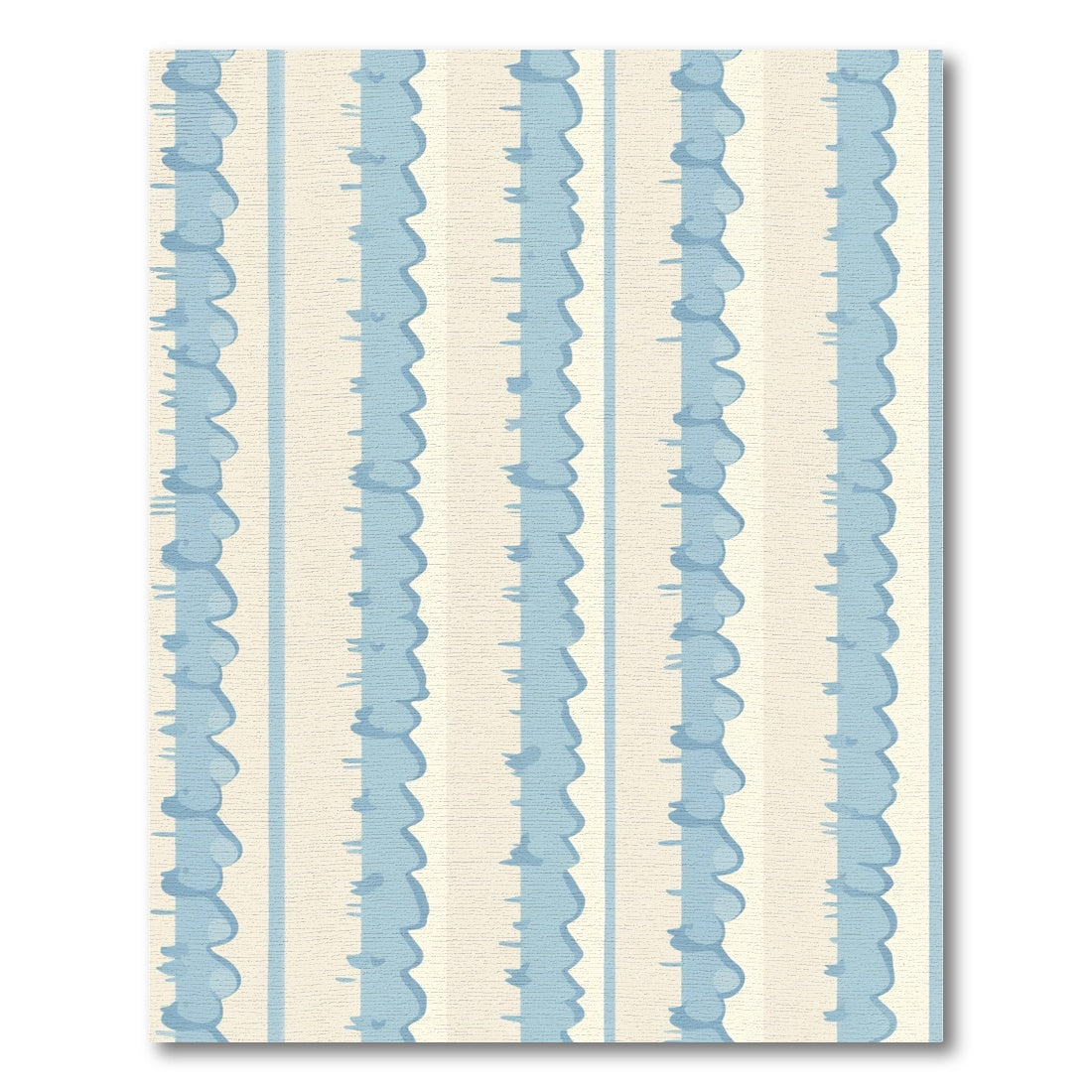 Soft Blue Bubbly Stripe Rug