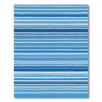 Ocean Blue Wavy Stripe Rug
