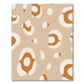 Neutral Taupe Abstract Spots Rug