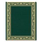 Elegant Gold Vine Scroll Border Rug
