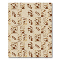 Brown Beige Abstract Face Collage Rug