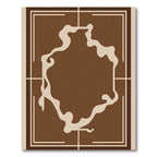 Earth Tones Organic Frame Rug