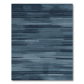 Ombre Teal Horizontal Stripe Rug