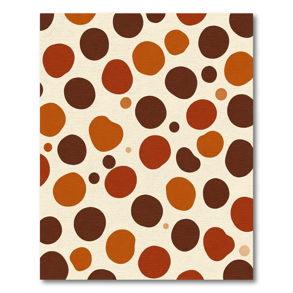 Autumn Palette Irregular Polka Dot Rug