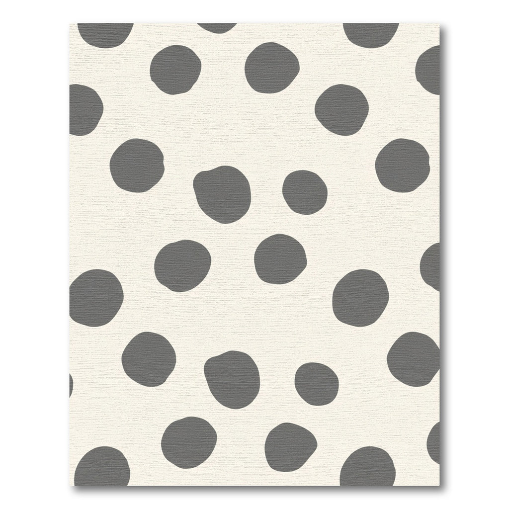 Cream Gray Organic Dot Composition Rug
