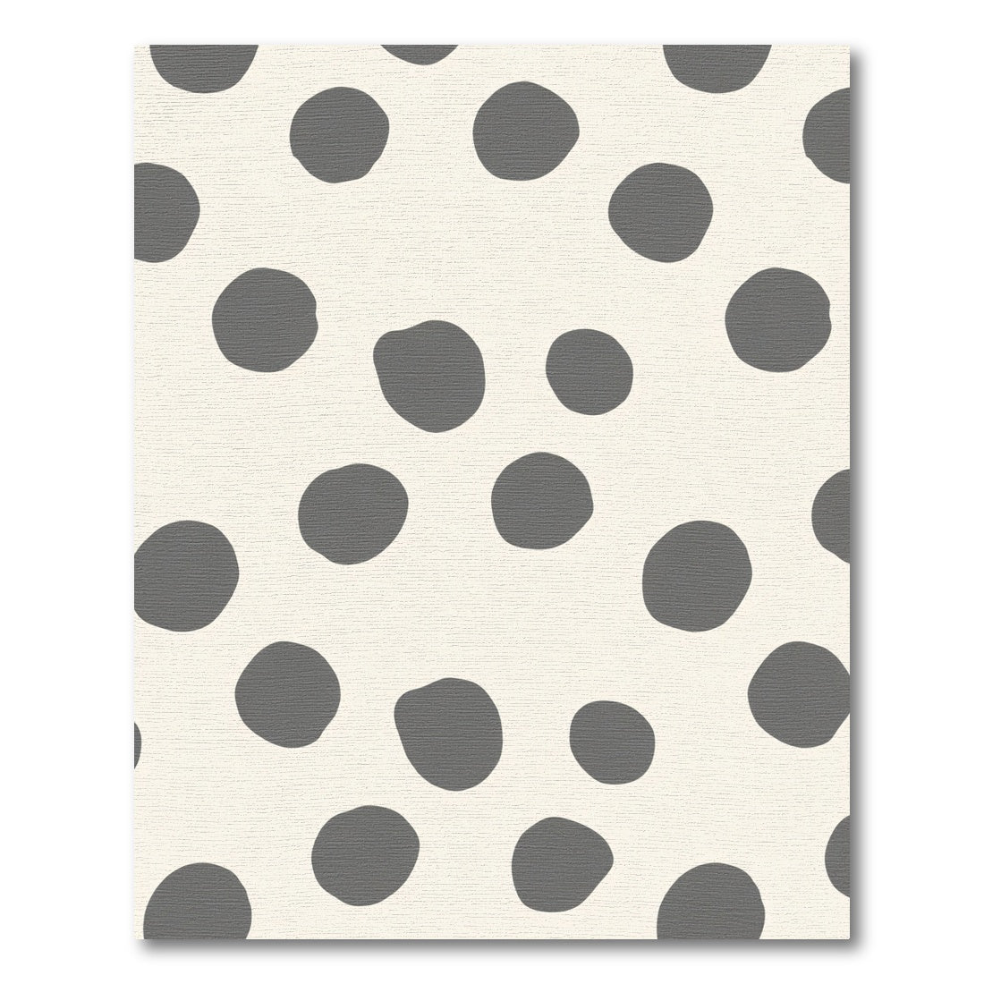 Cream Gray Organic Dot Composition Rug