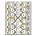 Geometric Art Deco Gold Gray Rug