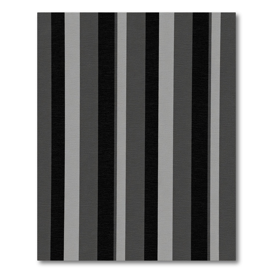 Monochrome Vertical Stripe Texture Rug
