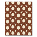 Cream and Brown Droplet Cluster Rug