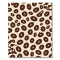 Chocolate Brown Spot Starburst Rug
