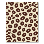 Chocolate Brown Spot Starburst Rug