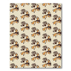 Brown Amber Abstract Floral Arrangement Rug