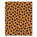 Orange Black Purple Dot Scatter Rug