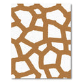 Brown Organic Interlocking Shapes Rug