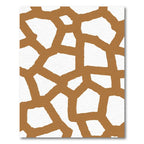 Brown Organic Interlocking Shapes Rug
