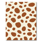 Brown Cream Spotty Blob Rug