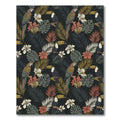Exotic Macaws Toucans Tropical Foliage Rug
