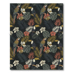 Exotic Macaws Toucans Tropical Foliage Rug