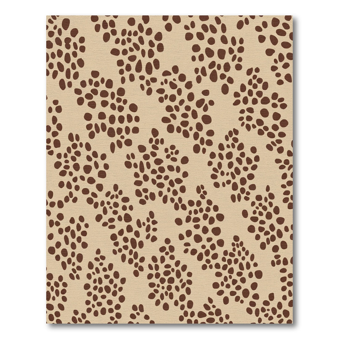 Beige Brown Scattered Dot Cluster Rug