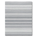 Minimalist Black Horizontal Stripe Rug