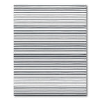 Minimalist Black Horizontal Stripe Rug