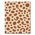 Tan Brown Abstract Blob Rug