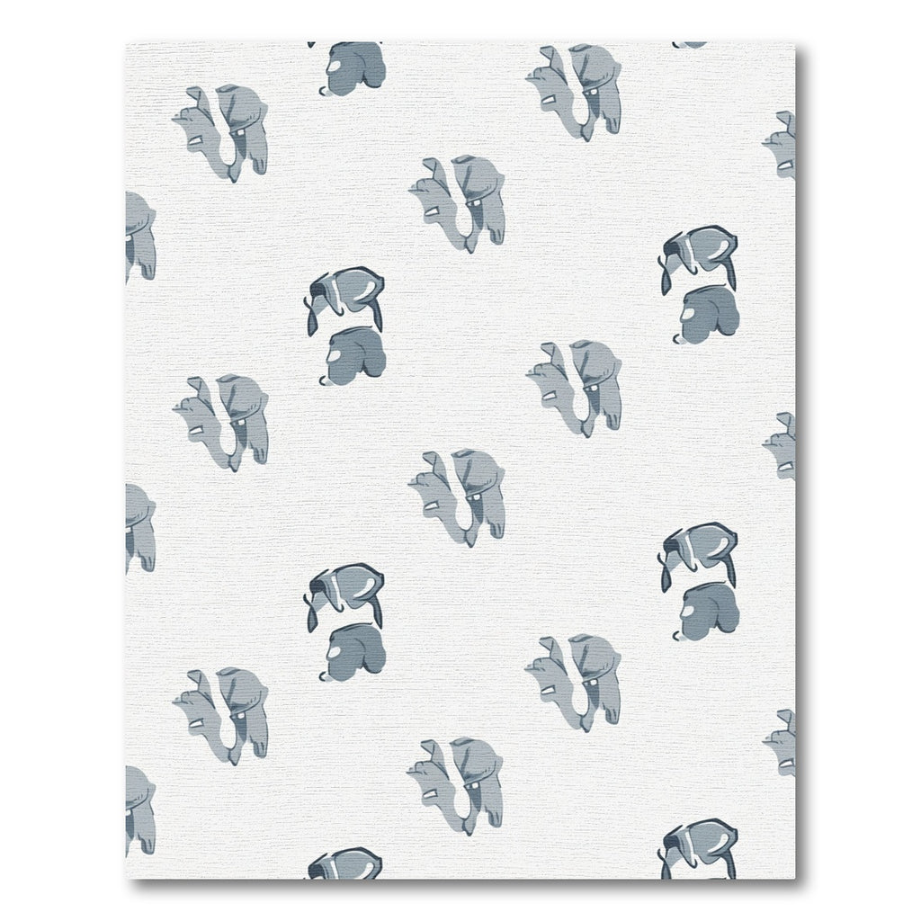 Gray Elephant Childrens Repeat Rug