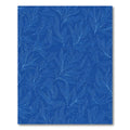 Deep Blue Botanical Line Art Rug