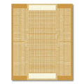 Gold Abstract Horizontal Vertical Lines Rug