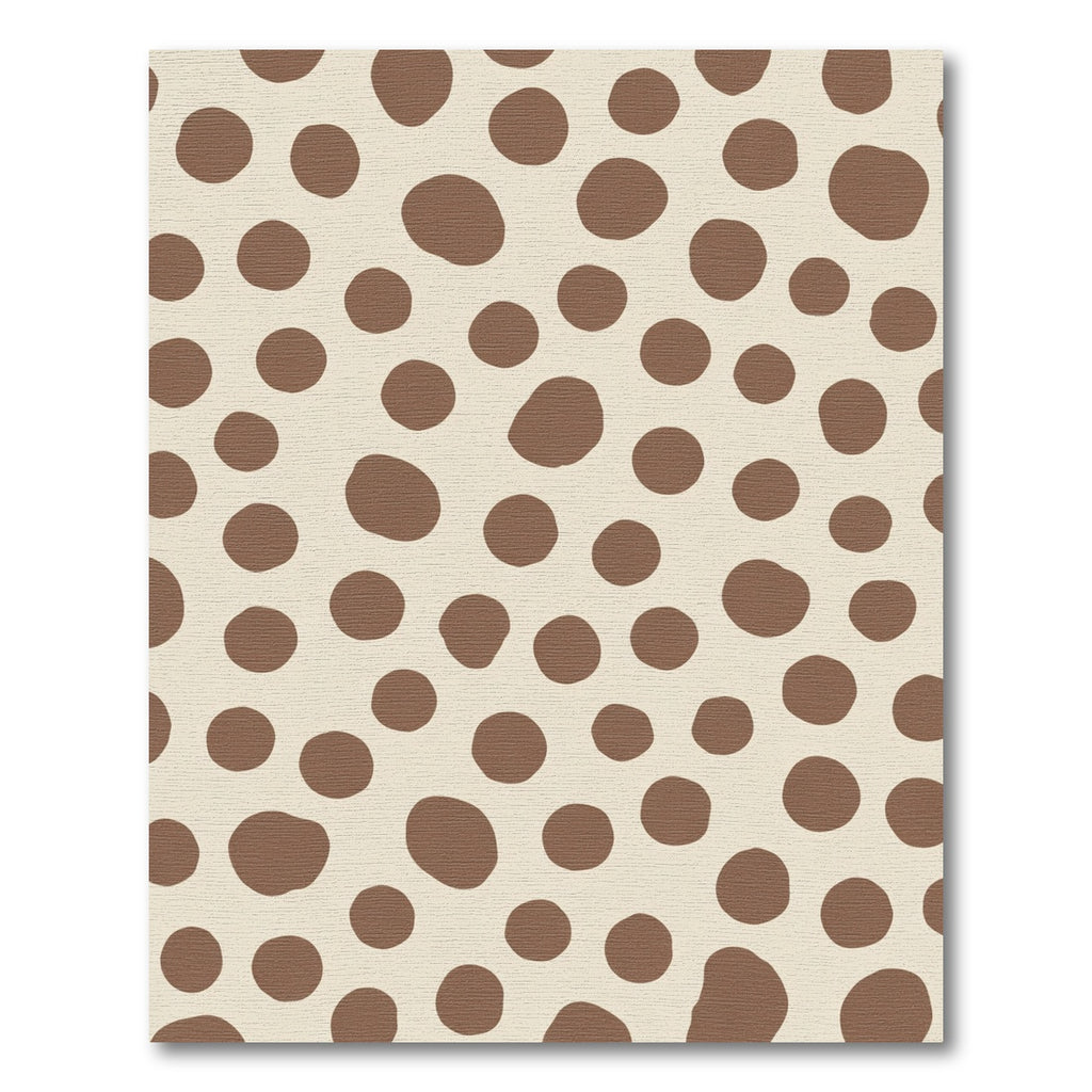 Taupe Circles On Cream Background Rug