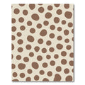 Taupe Circles On Cream Background Rug