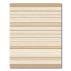 Neutral Cream Subtle Line Sequence Rug