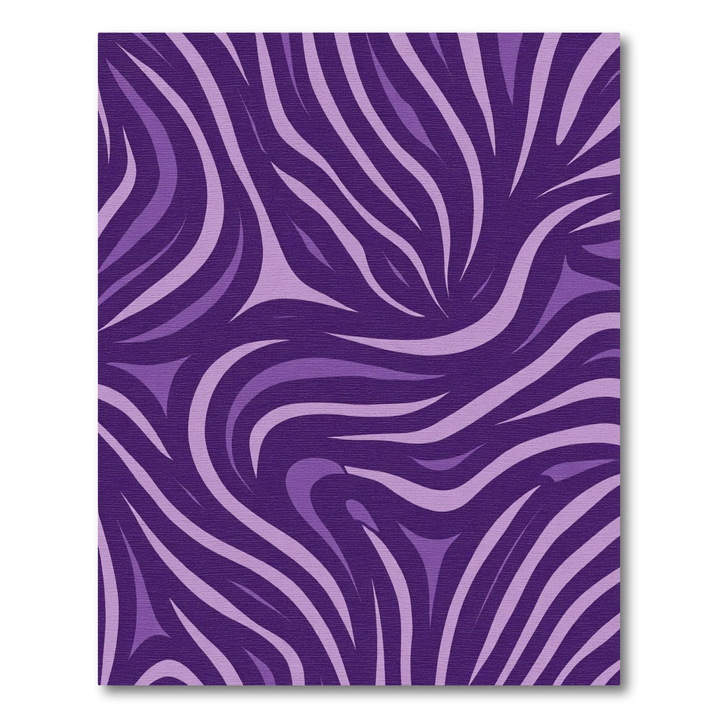 Bold Purple Abstract Stripe Rug