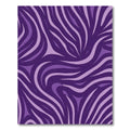 Bold Purple Abstract Stripe Rug