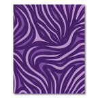 Bold Purple Abstract Stripe Rug