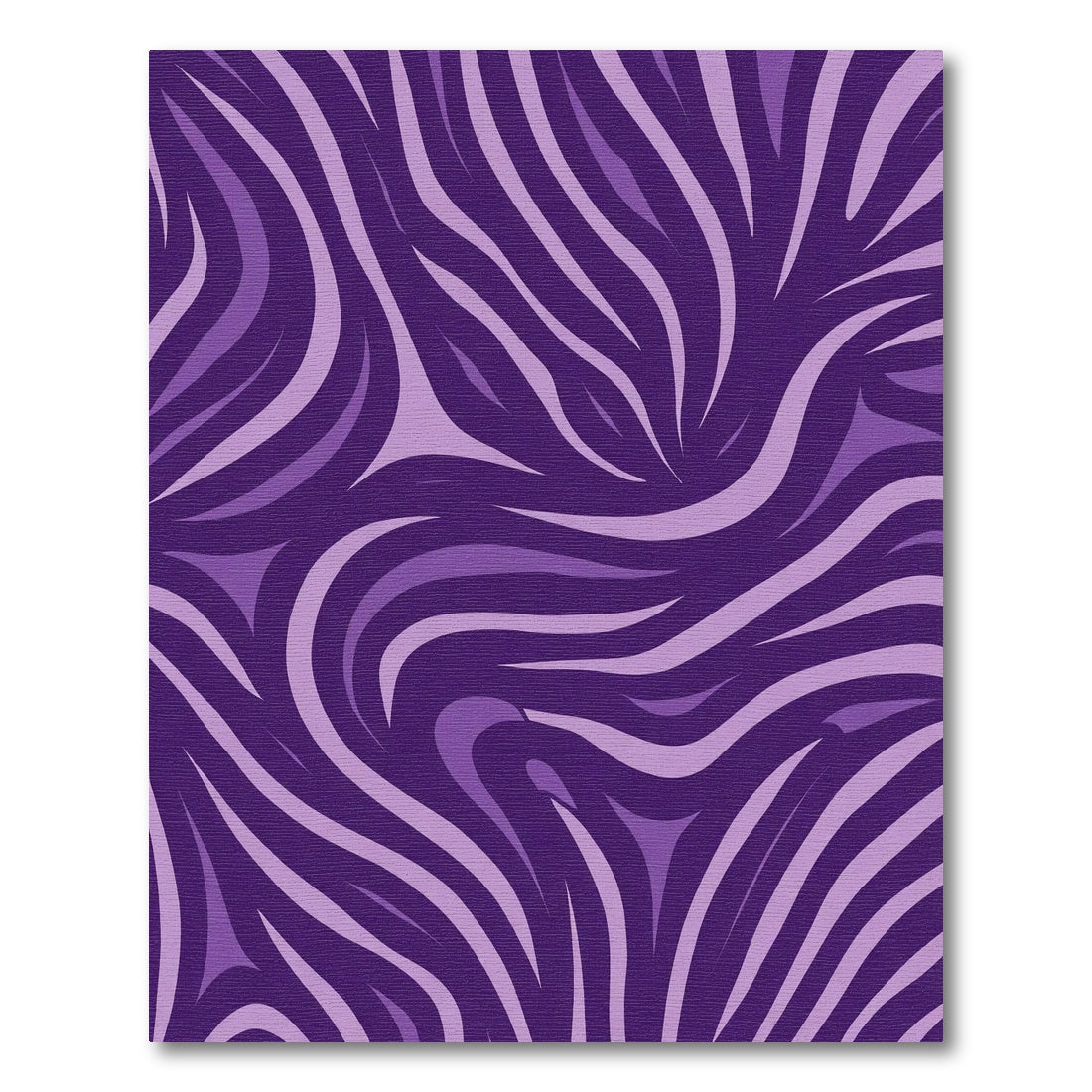 Bold Purple Abstract Stripe Rug