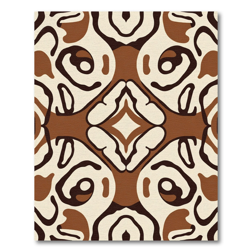 Earthy Organic Flowing Forms Rug