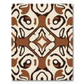 Earthy Organic Flowing Forms Rug