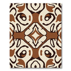 Earthy Organic Flowing Forms Rug
