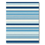 Coastal Blue Striped Horizon Rug