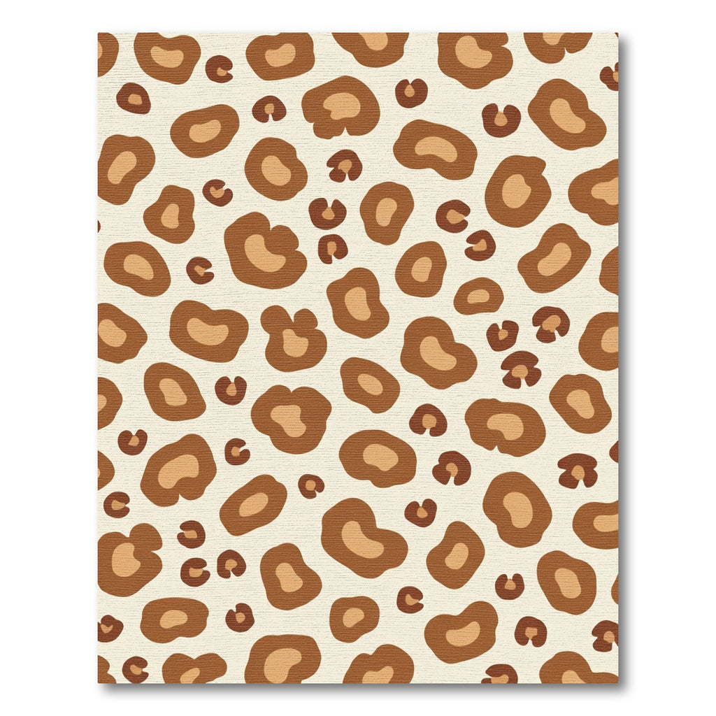 Brown Beige Animal Spots Rug