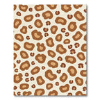 Brown Beige Animal Spots Rug