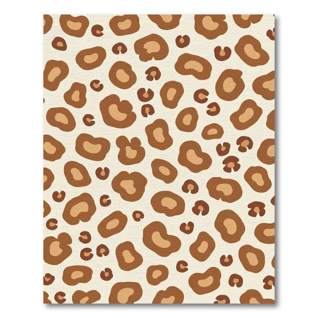 Brown Beige Animal Spots Rug