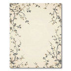 Cream Blossom Branch Arrangement Rug