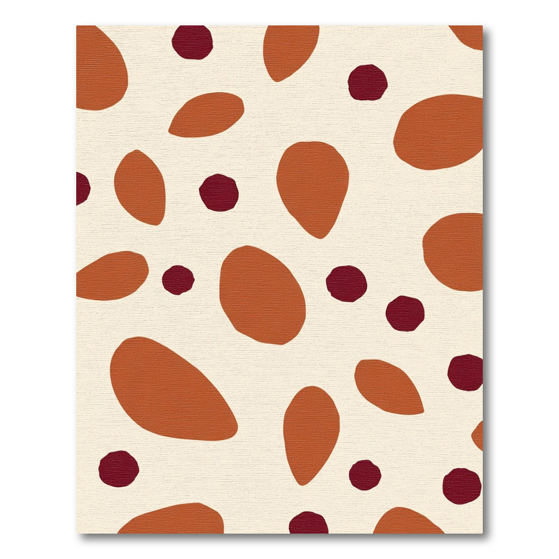 Terra Cotta Speckled Organic Shapes Rug