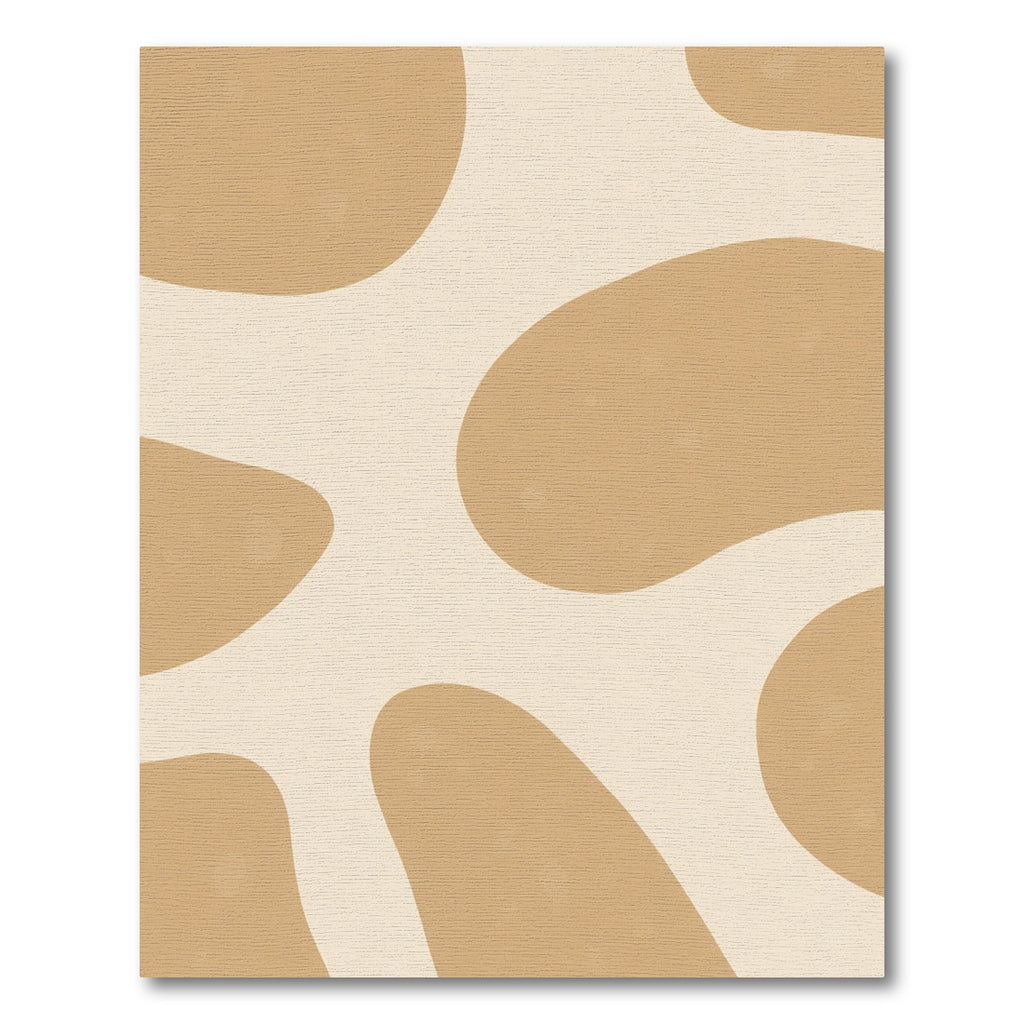 Caramel Cream Organic Blob Rug
