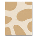 Caramel Cream Organic Blob Rug